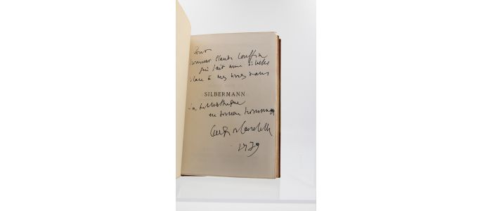 LACRETELLE : Silbermann - Signed book, First edition - Edition-Originale.com