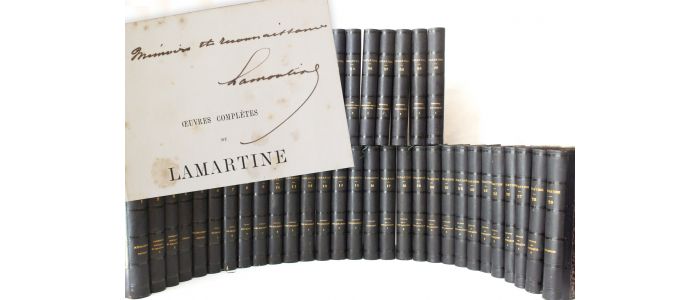 LAMARTINE : Oeuvres complètes de Lamartine publiées et inédites - Autographe, Edition Originale - Edition-Originale.com