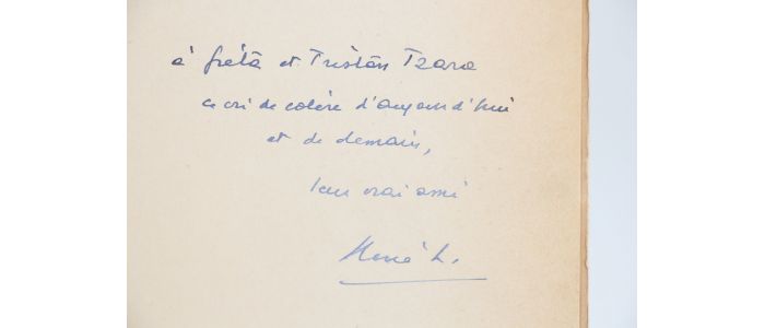 LAPORTE : La journée du 8 Mars - Exemplaire de Tristan Tzara - Signiert, Erste Ausgabe - Edition-Originale.com