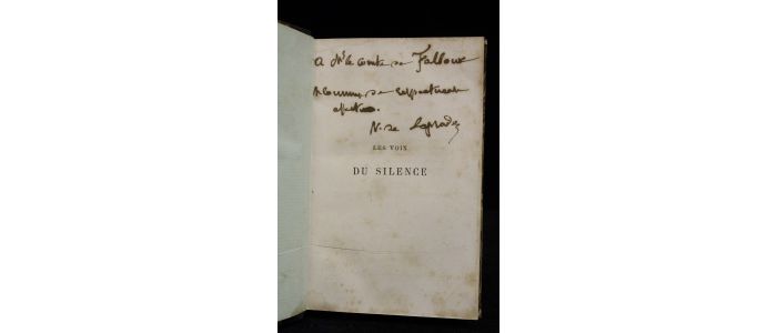 LAPRADE : Les voix du silence - Signed book, First edition - Edition-Originale.com