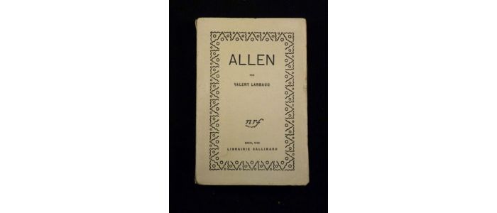 LARBAUD : Allen - Edition-Originale.com