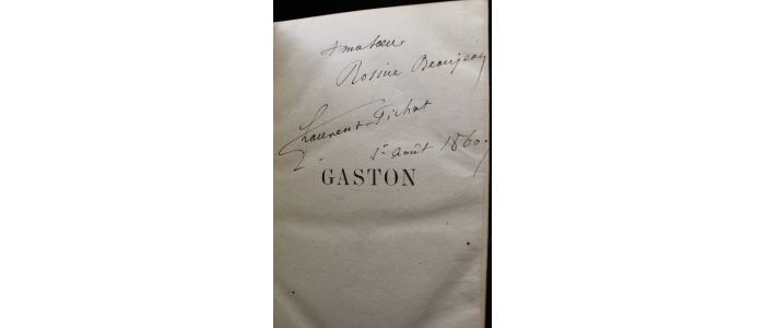 LAURENT-PICHAT : Gaston - Autographe, Edition Originale - Edition-Originale.com
