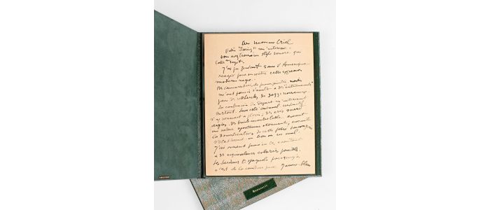 LEGER : Lettre sur le jazz et la peinture : « J'ai souvent pensé en les écoutant à des équivalences colorées possibles » - Autographe, Edition Originale - Edition-Originale.com