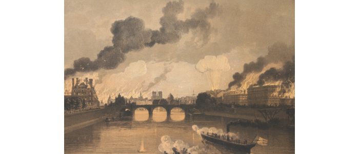 Les Quais de Paris - Paris et ses ruines, Lithographie originale - First edition - Edition-Originale.com