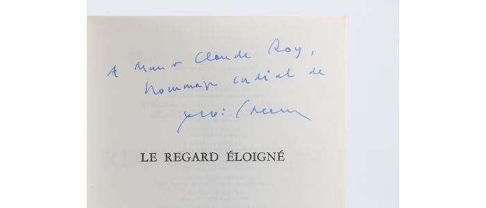 LEVI-STRAUSS : Le Regard éloigné - Autographe, Edition Originale - Edition-Originale.com