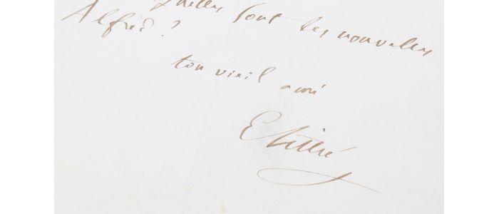 LITTRE : Lettre autographe datée et signée adressée à son ami Louis Hachette, éditeur de son célèbre dictionnaire  - Signed book, First edition - Edition-Originale.com