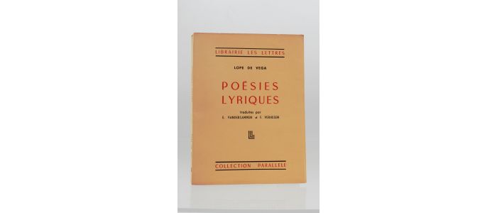 LOPE DE VEGA : Poésies lyriques - Edition Originale - Edition-Originale.com