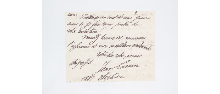 LORRAIN : 68 lettres à Edmond Magnier (1887-1890) - Signiert, Erste Ausgabe - Edition-Originale.com
