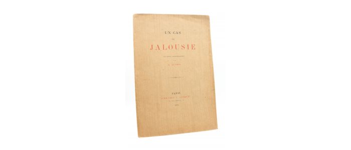 LUNOIS : Un cas de jalousie - Edition Originale - Edition-Originale.com
