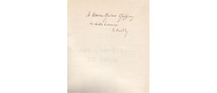 MAC ORLAN : Aux lumières de Paris - Libro autografato, Prima edizione - Edition-Originale.com