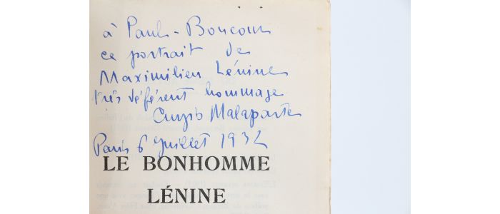MALAPARTE : Le Bonhomme Lénine - Autographe, Edition Originale - Edition-Originale.com