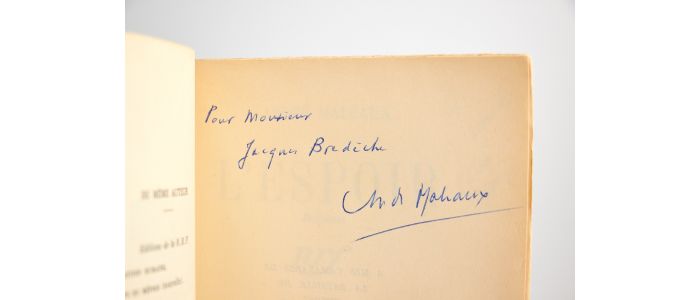 MALRAUX : L'espoir - Signed book, First edition - Edition-Originale.com