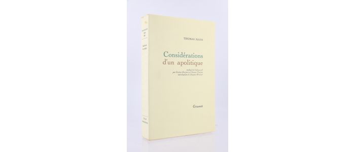 MANN : Considérations d'un apolitique - First edition - Edition-Originale.com