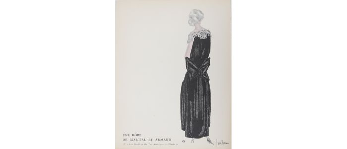 MARTIAL & ARMAND : Une robe de Martial et Armand (pl.52, La Gazette du Bon ton, 1922 n°7) - Edition Originale - Edition-Originale.com
