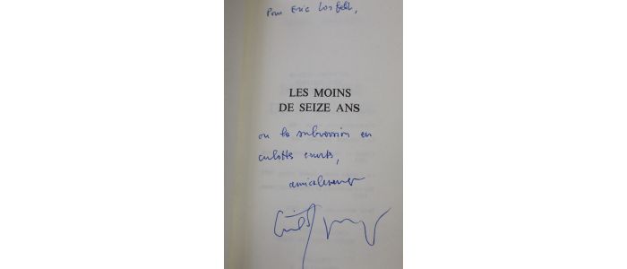 MATZNEFF : Les moins de seize ans - Autographe, Edition Originale - Edition-Originale.com