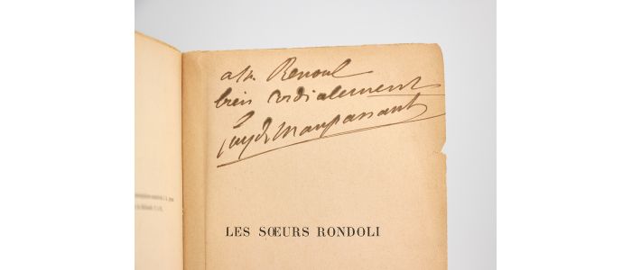 MAUPASSANT : Les soeurs Rondoli - Libro autografato, Prima edizione - Edition-Originale.com