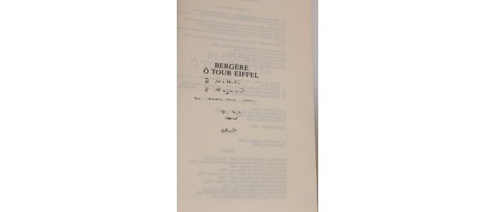 MAURIAC : Bergère ô tour Eiffel - Signed book, First edition - Edition-Originale.com