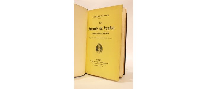 MAURRAS : Les amants de Venise. George Sand & Musset - Erste Ausgabe - Edition-Originale.com