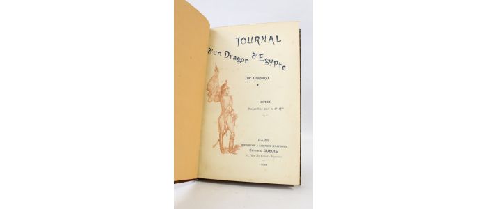 MENUAU : Journal d'un dragon d'Egypte (14e Dragons), notes recueillies par le Cdt M... - Prima edizione - Edition-Originale.com