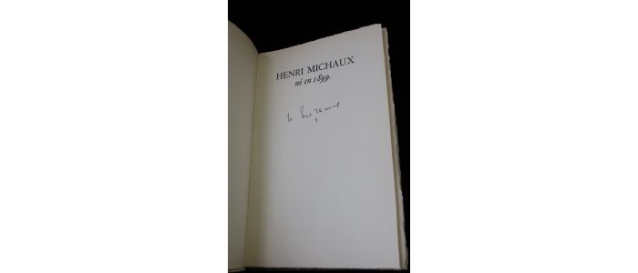 MICHAUX : Arriver à se réveiller - Autographe, Edition Originale - Edition-Originale.com