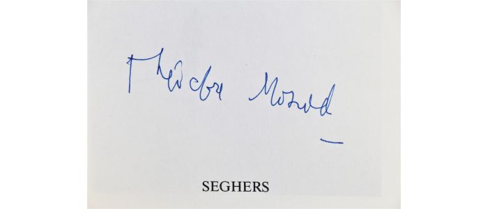 MONOD : Sortie de secours - Signed book, First edition - Edition-Originale.com