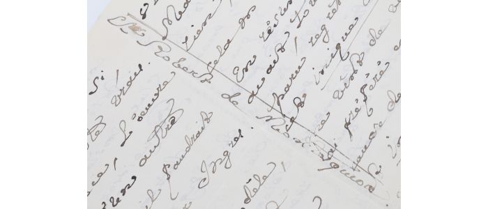 MONTESQUIOU : Lettre autographe signée de Robert de Montesquiou à propos de l'authenticité d'un dessin d'Ingres faisant partie de sa collection : 