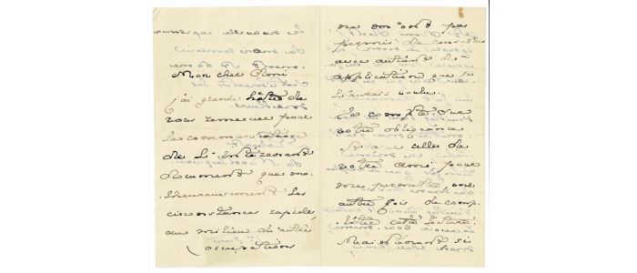 MONTESQUIOU : Lettre autographe signée de Robert de Montesquiou à son ami Henry Lapauze le remerciant pour l'envoi d'un document dont il n'a pas encore pris connaissance : 