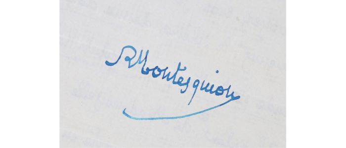 MONTESQUIOU : Lettre autographe signée de Robert de Montesquiou recensant ses donations, notamment une statuette de TroubetzKoÿ, considéré comme le Rodin russe, à diverses institutions - Autographe, Edition Originale - Edition-Originale.com