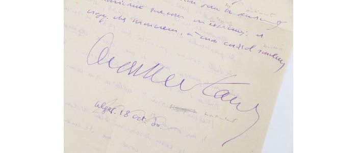 MONTHERLANT : Lettre autographe signée adressée à Christian Melchior-Bonnet  : 