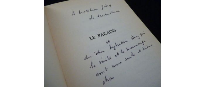 MORAVIA : Le paradis - Signed book, First edition - Edition-Originale.com