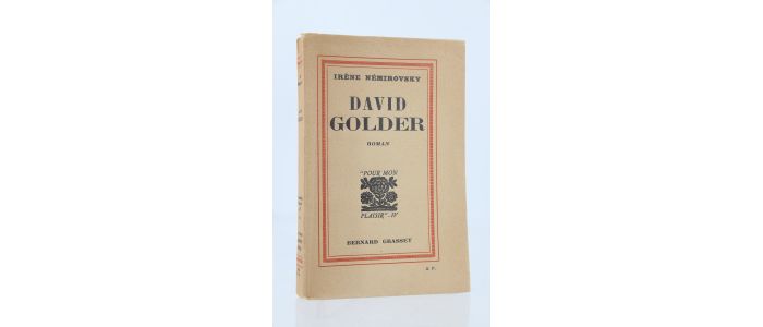 NEMIROVSKY : David Golder - Signed book, First edition - Edition-Originale.com