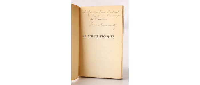 NEMIROVSKY : Le pion sur l'échiquier - Libro autografato, Prima edizione - Edition-Originale.com