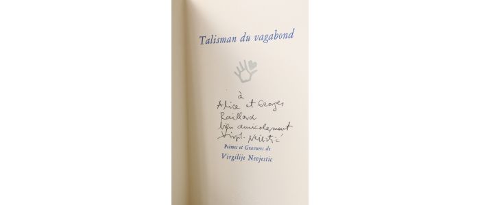 NEVJESTIC : Talisman du vagabond - Libro autografato, Prima edizione - Edition-Originale.com