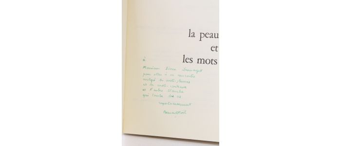 NOEL : La peau et les mots - Signed book, First edition - Edition-Originale.com