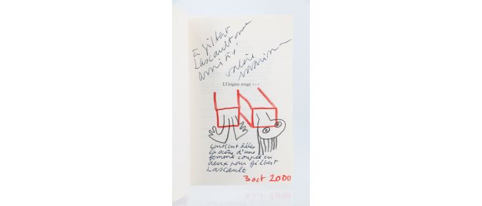 NOVARINA : L'origine rouge - Signed book, First edition - Edition-Originale.com