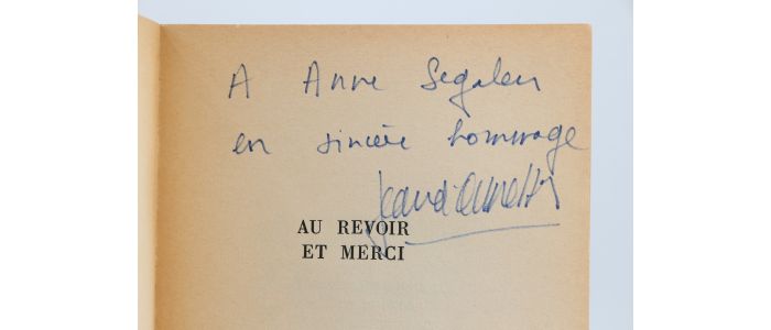 ORMESSON : Au revoir et merci - Signiert, Erste Ausgabe - Edition-Originale.com