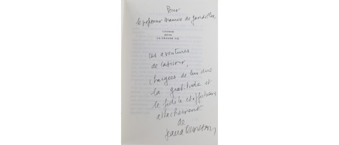 ORMESSON : Casimir mène la grande vie - Autographe, Edition Originale - Edition-Originale.com