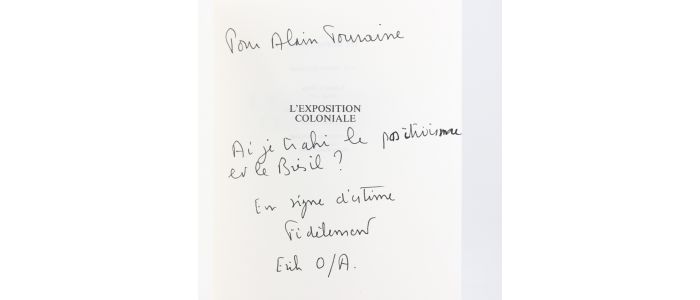 ORSENNA : L'Exposition coloniale - Autographe, Edition Originale - Edition-Originale.com