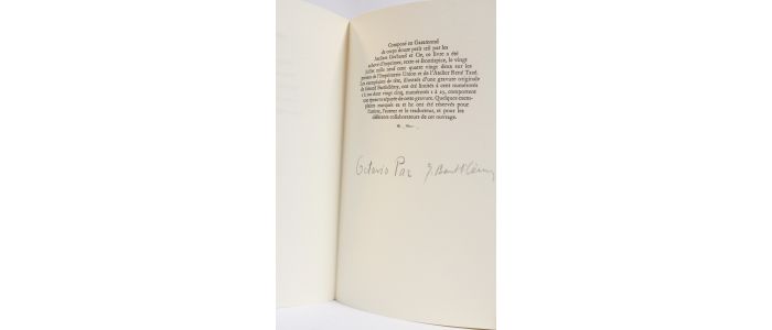 PAZ : Lecture et contemplation - Signed book, First edition - Edition-Originale.com