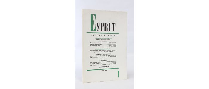 PEGUY : De l'entraînement - In Esprit N°377 de la 36e année - Prima edizione - Edition-Originale.com