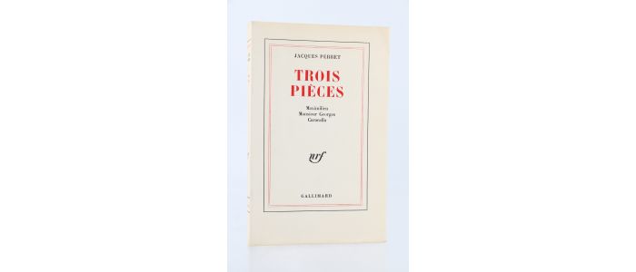 PERRET : Trois pièces : Maximilien - Monsieur Georges - Caracalla - First edition - Edition-Originale.com