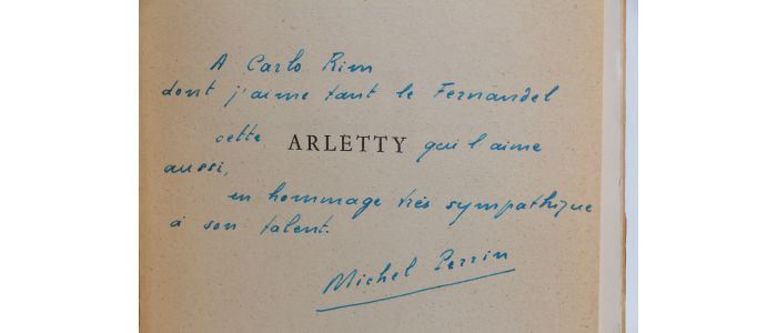 PERRIN : Arletty - Libro autografato, Prima edizione - Edition-Originale.com