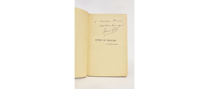 POLLES : Sophie de Tréguier - Autographe, Edition Originale - Edition-Originale.com