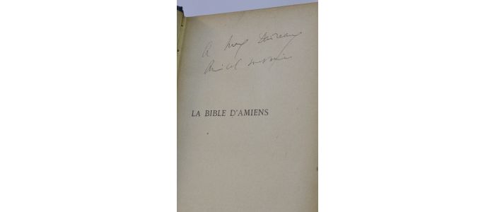 PROUST : La bible d'Amiens - Signiert, Erste Ausgabe - Edition-Originale.com