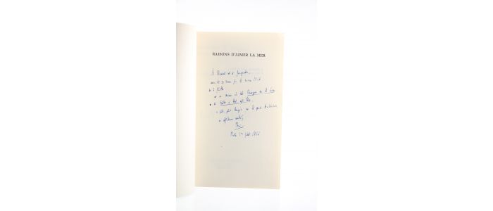 QUEFFELEC : Raisons d'aimer... La Mer - Autographe, Edition Originale - Edition-Originale.com