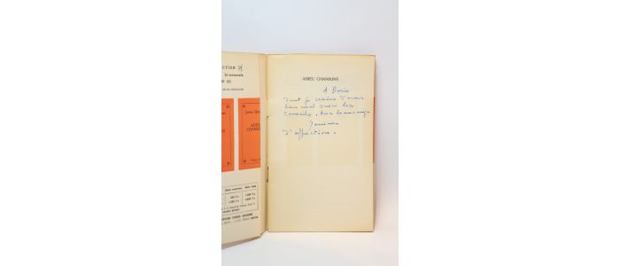VIAN : Adieu chansons - Signed book, First edition - Edition-Originale.com