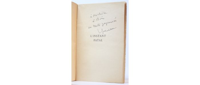 QUENEAU : L'instant fatal - Libro autografato, Prima edizione - Edition-Originale.com