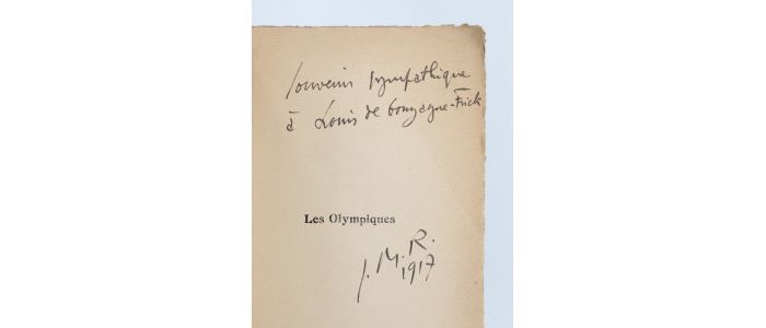 RENAITOUR : Les olympiques - Autographe, Edition Originale - Edition-Originale.com