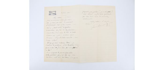 RENARD : Lettre autographe signée adressée à Gabrielle Réval - Signiert, Erste Ausgabe - Edition-Originale.com