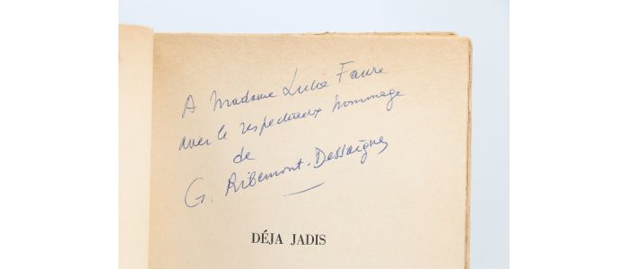 RIBEMONT-DESSAIGNES : Déjà jadis ou du mouvement Dada à l'espace abstrait - Libro autografato, Prima edizione - Edition-Originale.com